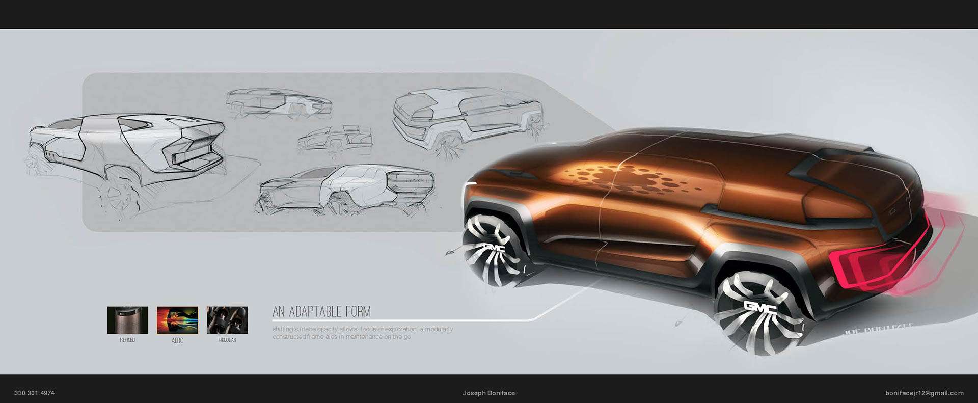 product design，Automatic design，GMC Cascadia，suv，