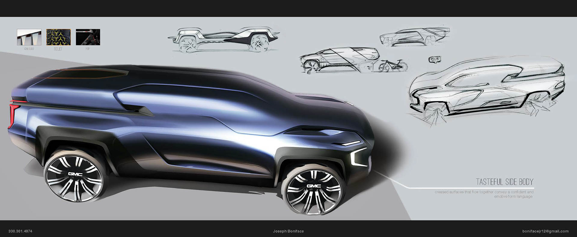 product design，Automatic design，GMC Cascadia，suv，