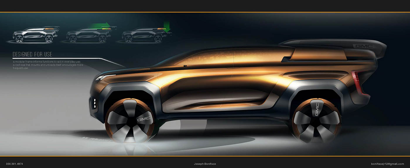 product design，Automatic design，GMC Cascadia，suv，