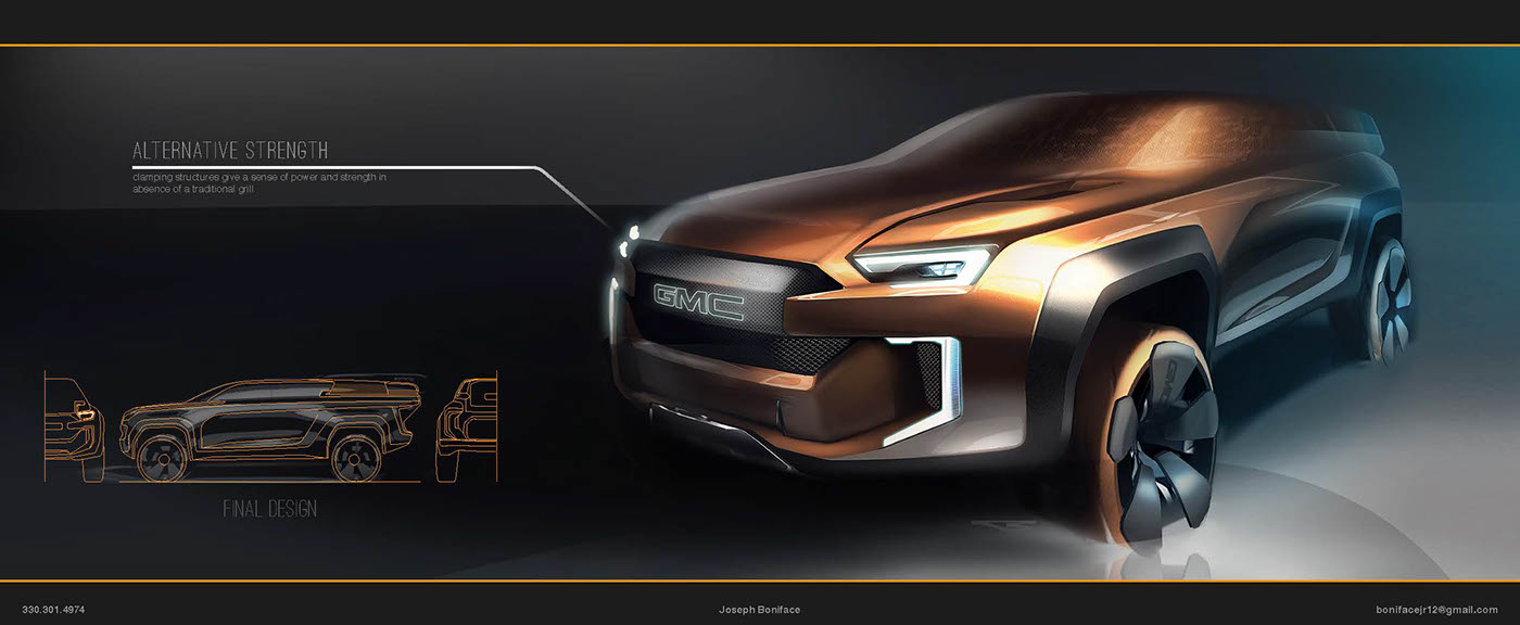 product design，Automatic design，GMC Cascadia，suv，