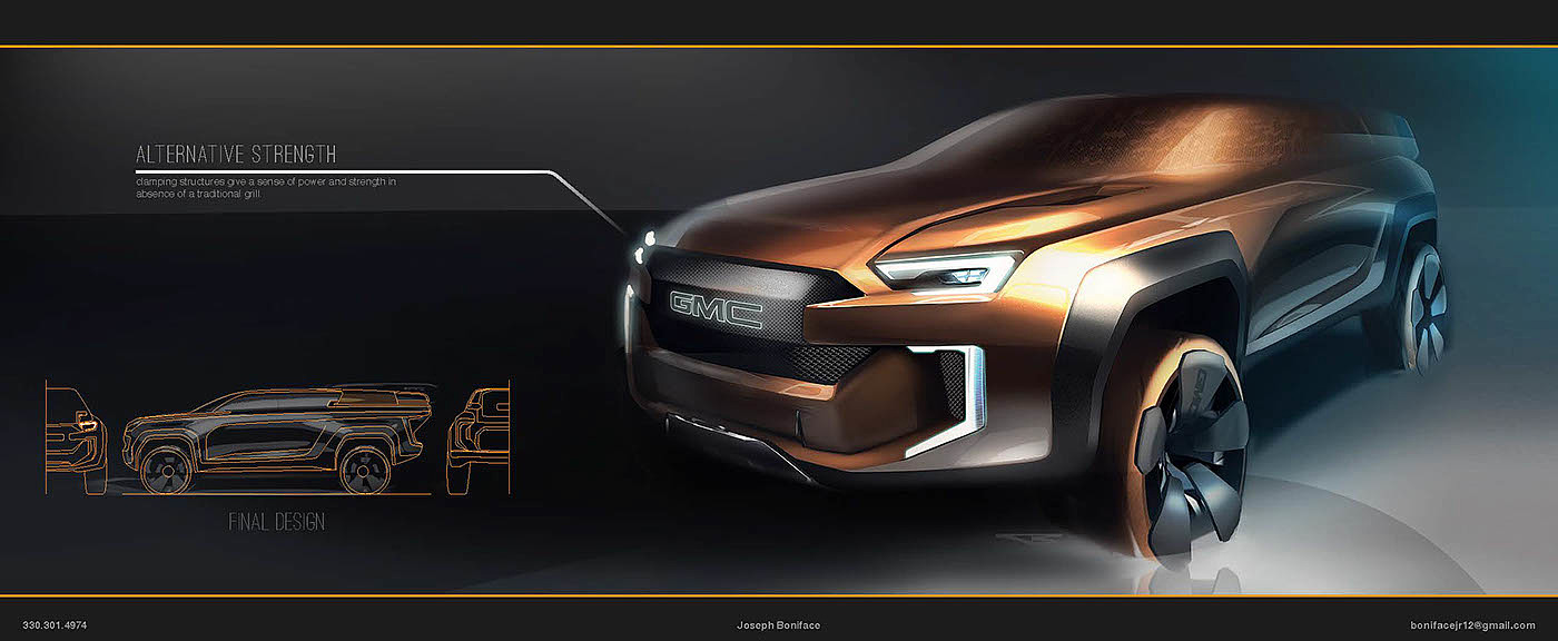 product design，Automatic design，GMC Cascadia，suv，