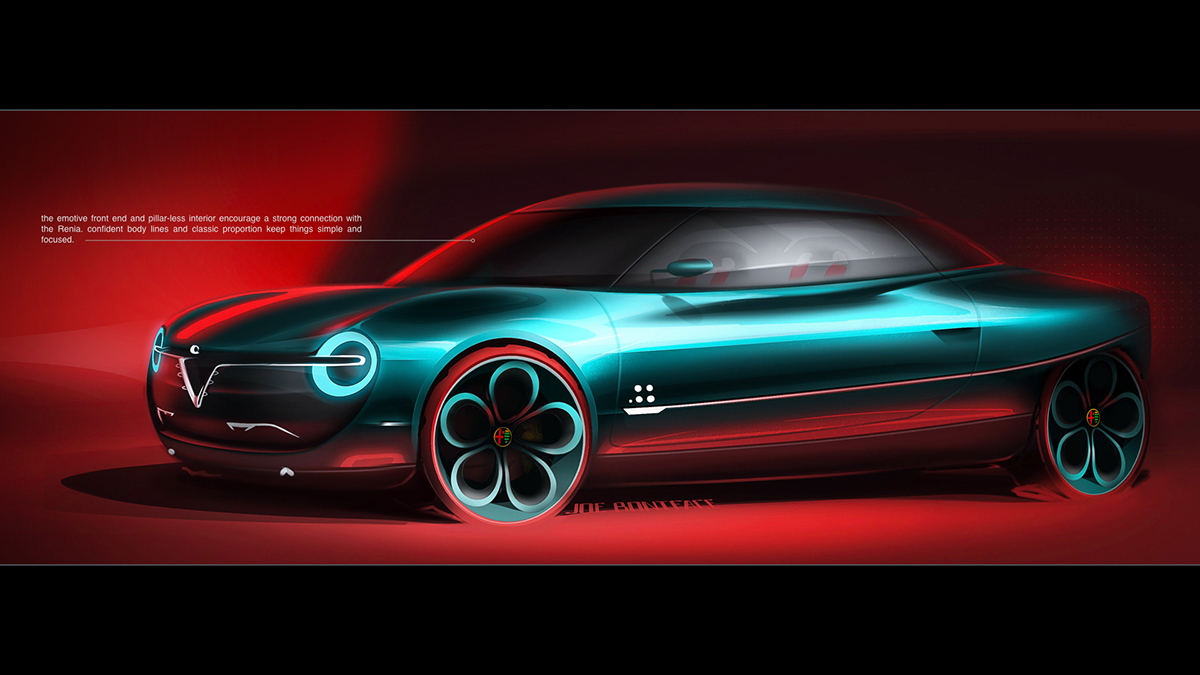 Alfa Romeo Renia，Automobile design，industrial design，