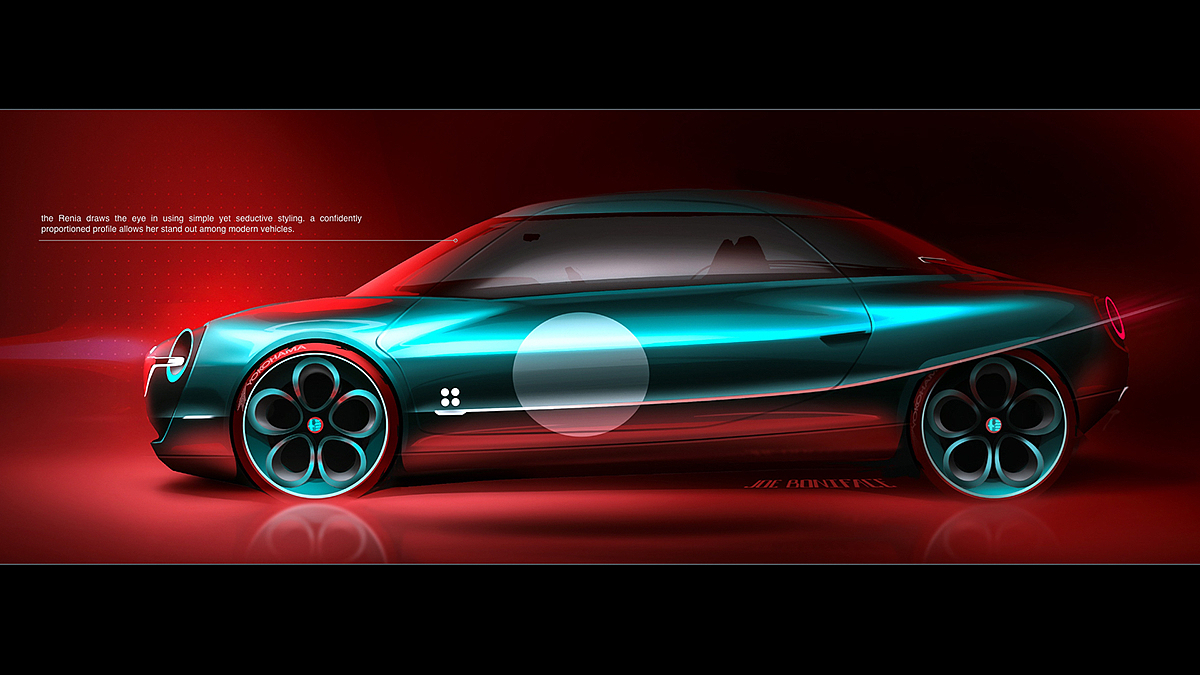 Alfa Romeo Renia，Automobile design，industrial design，