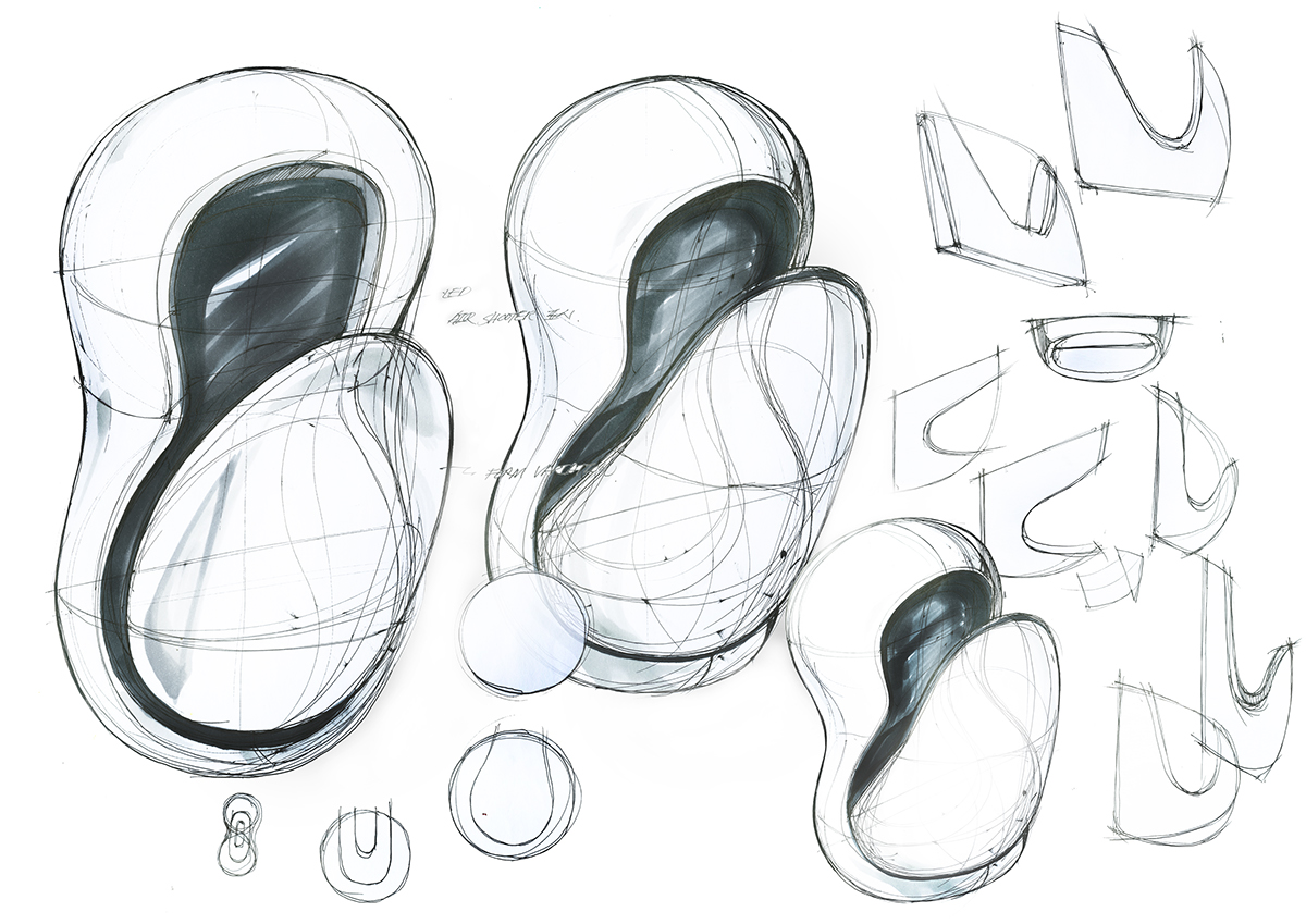 Hand dryer，concept，new type，sketch，originality，