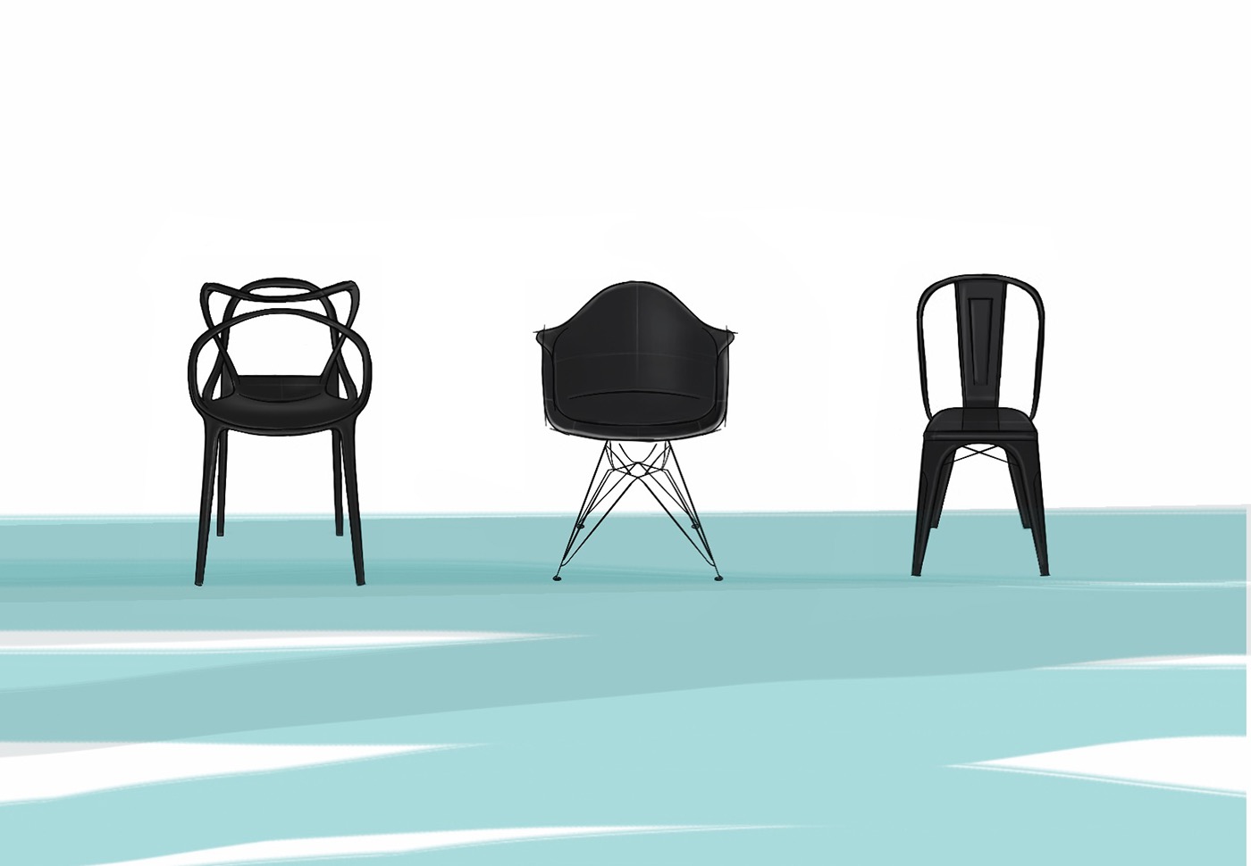 Hand drawn，illustration，industrial design，guitar，ink，