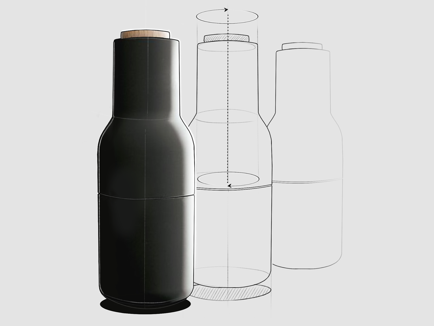 Hand drawn，illustration，industrial design，guitar，ink，