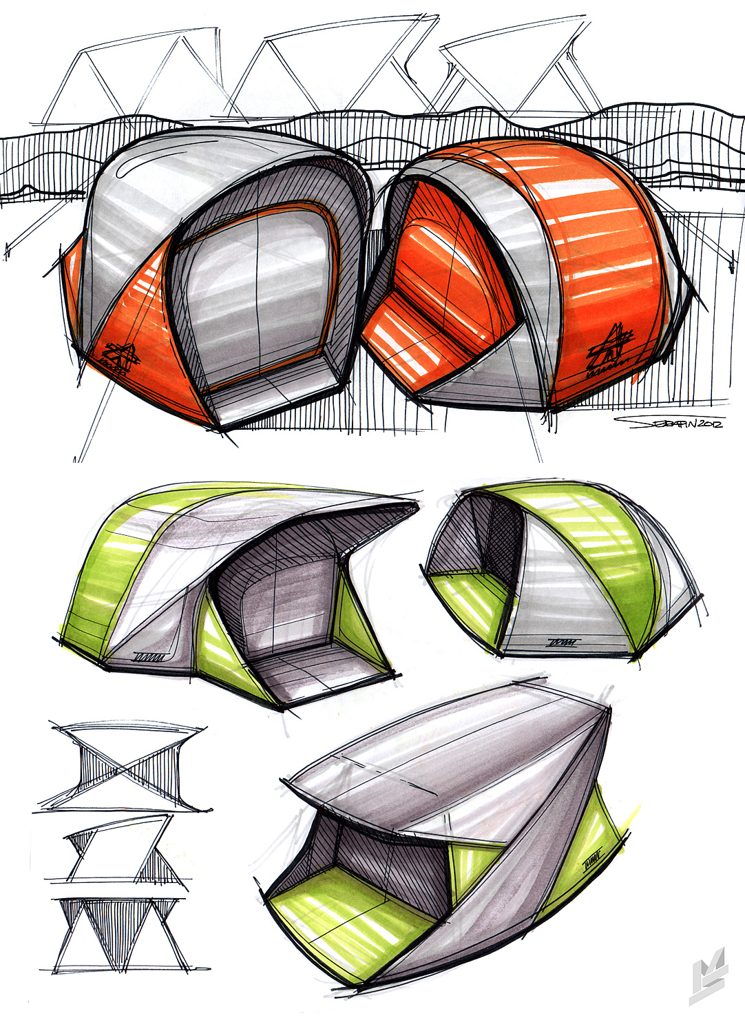 Hand drawn，