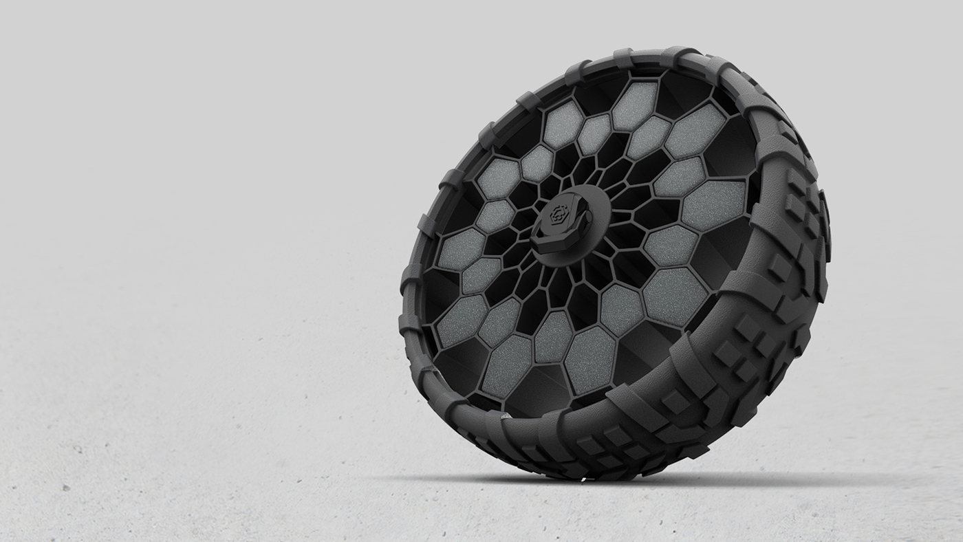 tyre，solid，airless，Strain mechanics，