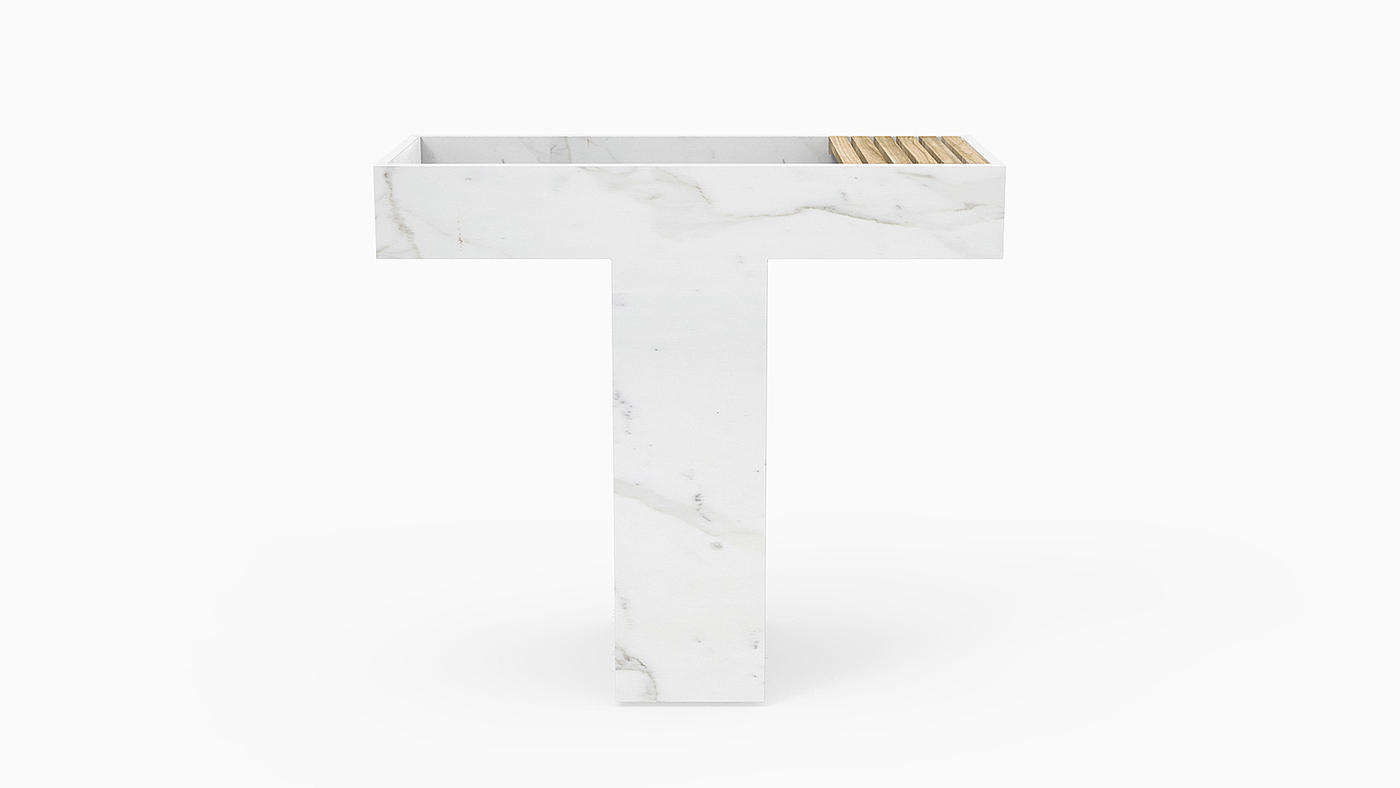 PILA，water tank，Marble，Cement mixture，