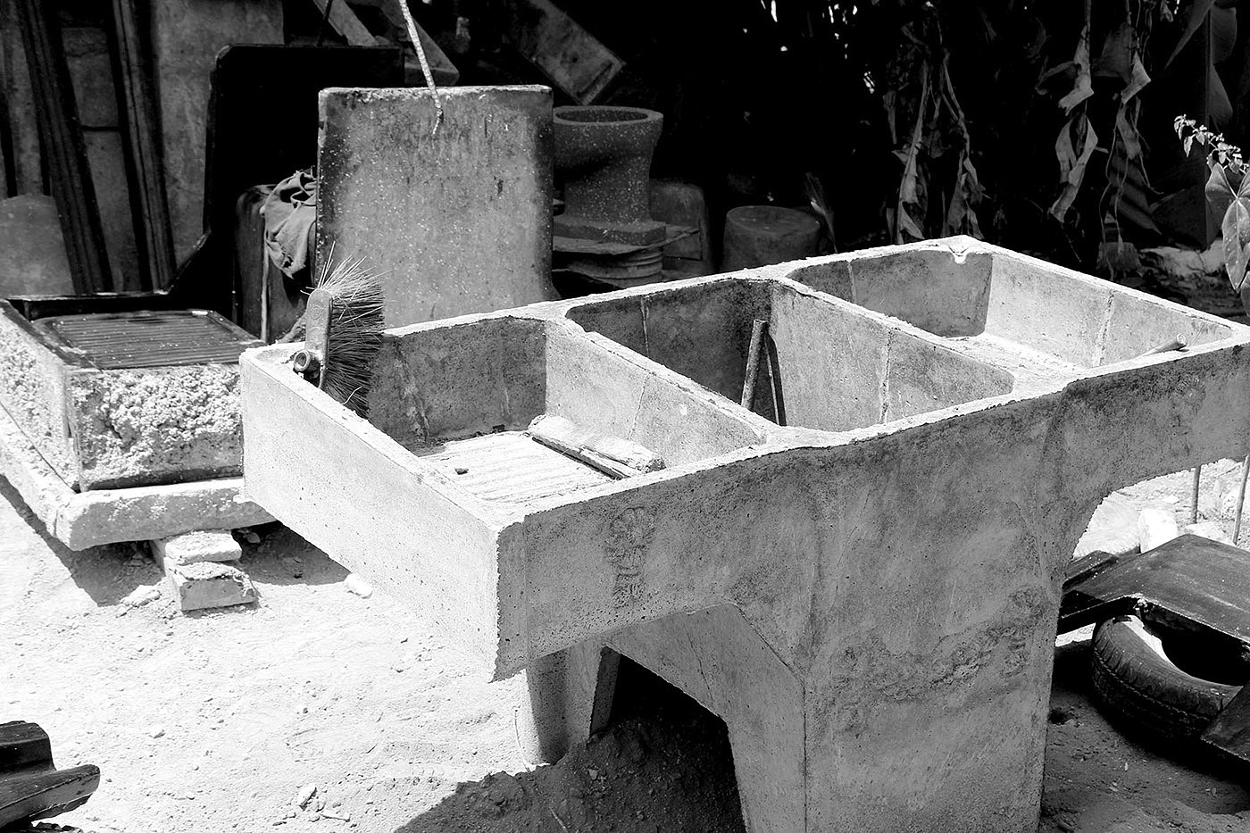 PILA，water tank，Marble，Cement mixture，