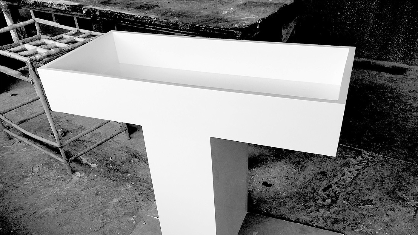 PILA，water tank，Marble，Cement mixture，