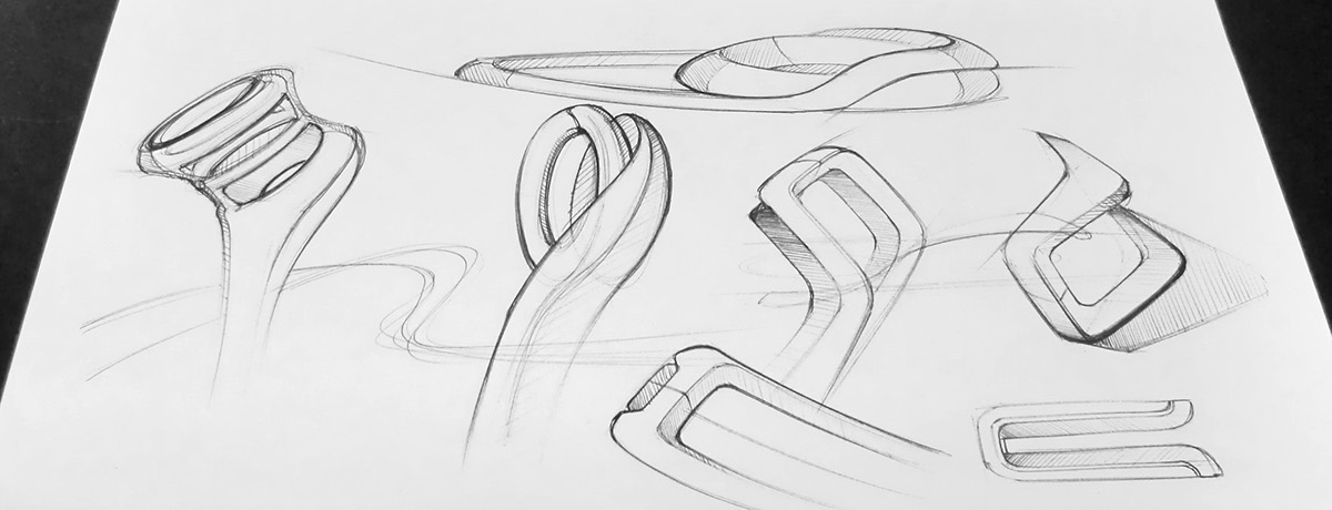 sketch，Hand drawn，industrial design，