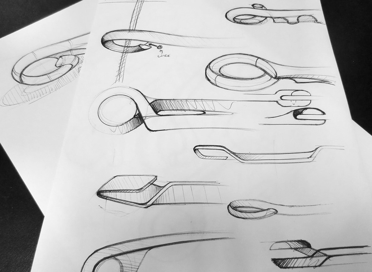 sketch，Hand drawn，industrial design，
