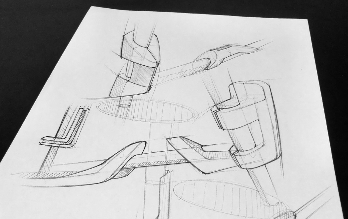 sketch，Hand drawn，industrial design，