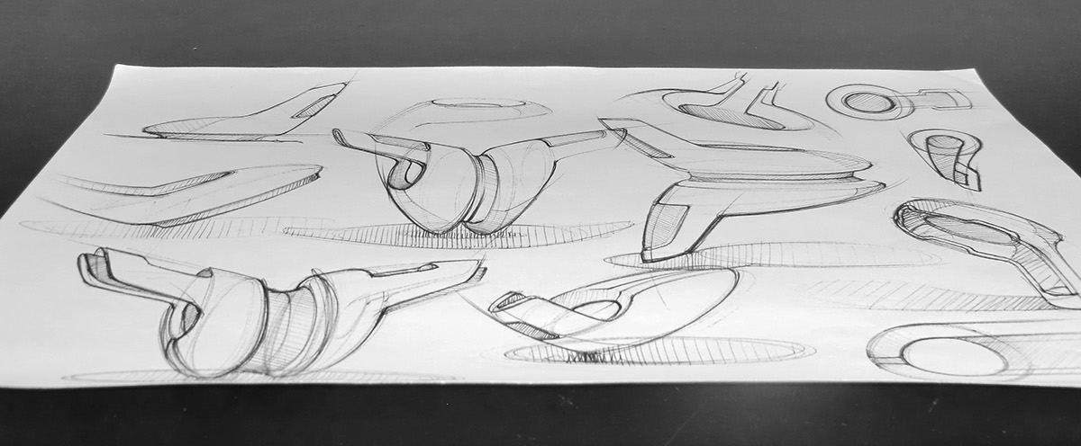 sketch，Hand drawn，industrial design，