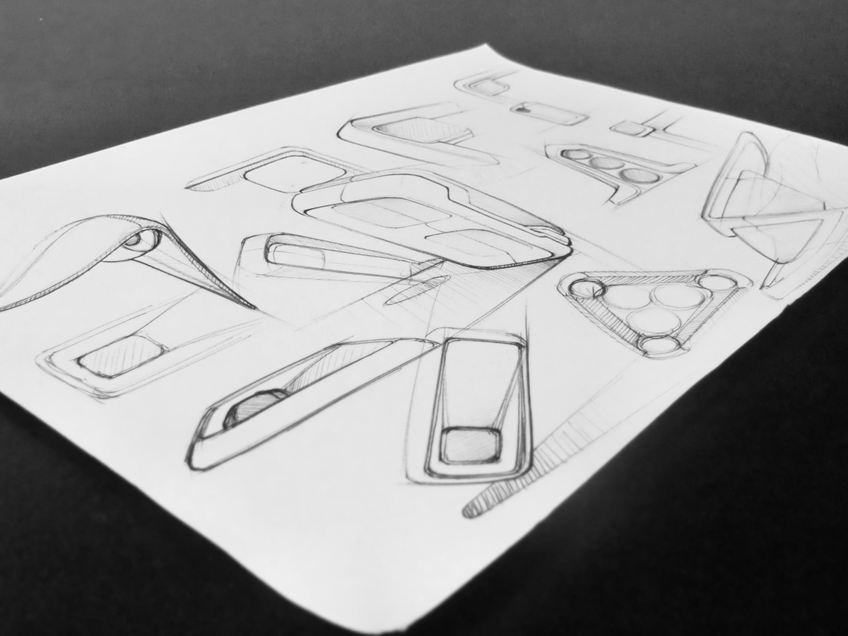 sketch，Hand drawn，industrial design，