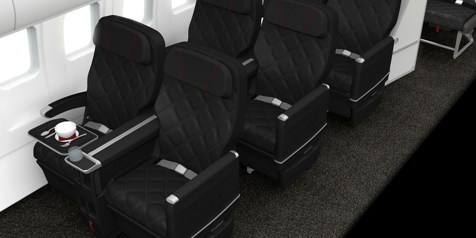 Qantas，Jet，Custom seats，luxury，IPad bracket，ipad，