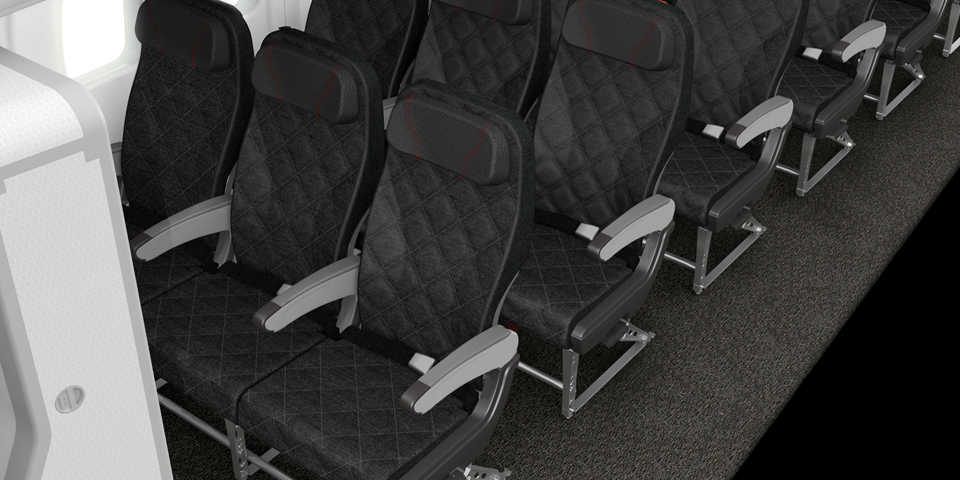 Qantas，Jet，Custom seats，luxury，IPad bracket，ipad，