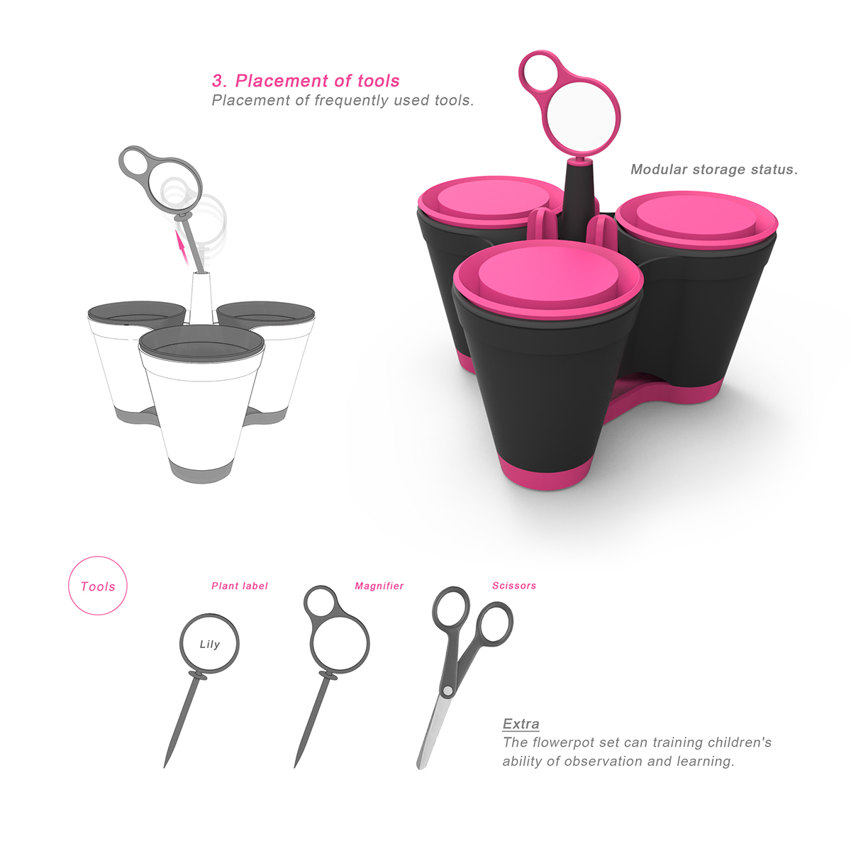 Potted plants，3x3，Portable，Home Furnishing decoration，gardening，