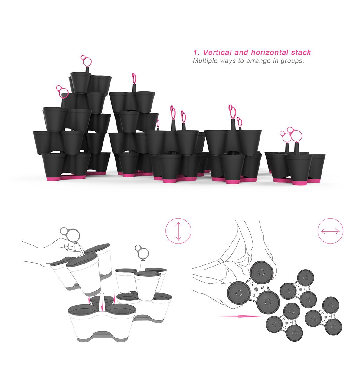 Potted plants，3x3，Portable，Home Furnishing decoration，gardening，