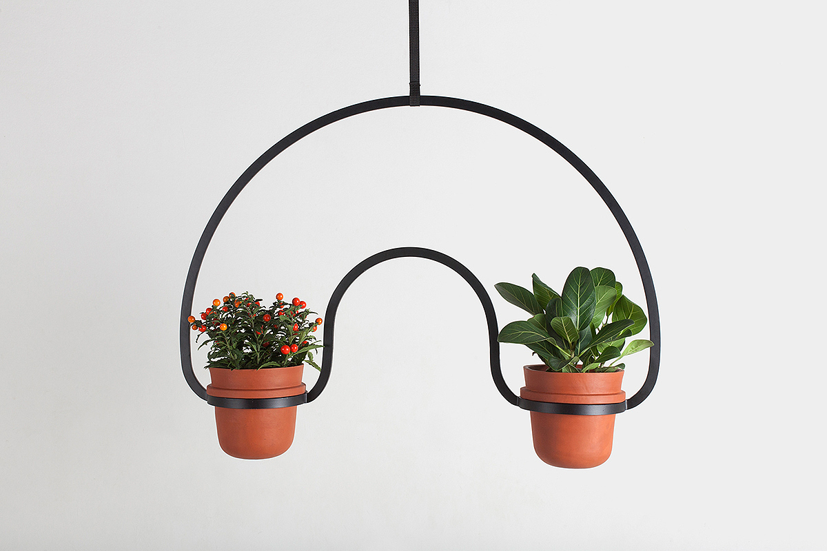 Flowerpot，Modeling design，Interior design，Iron，