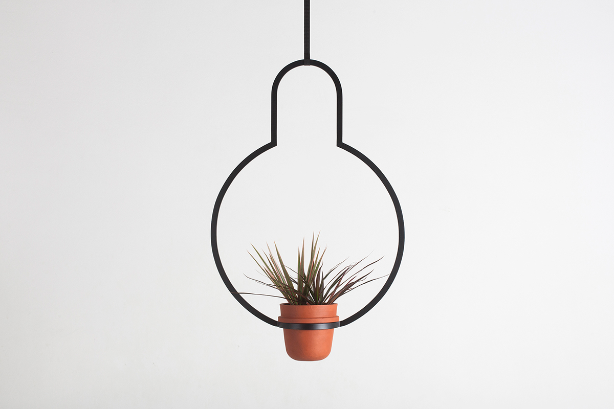 Flowerpot，Modeling design，Interior design，Iron，