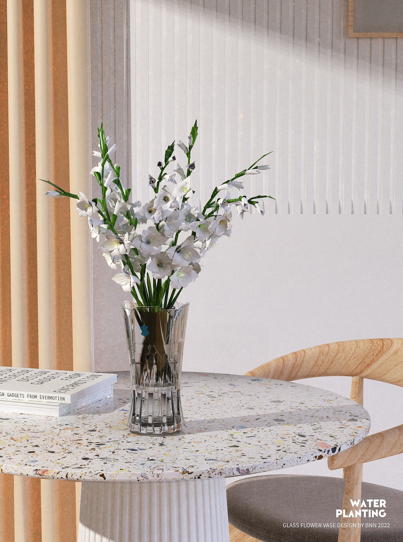 vase，Glass，Camellia，Hydroponic culture，