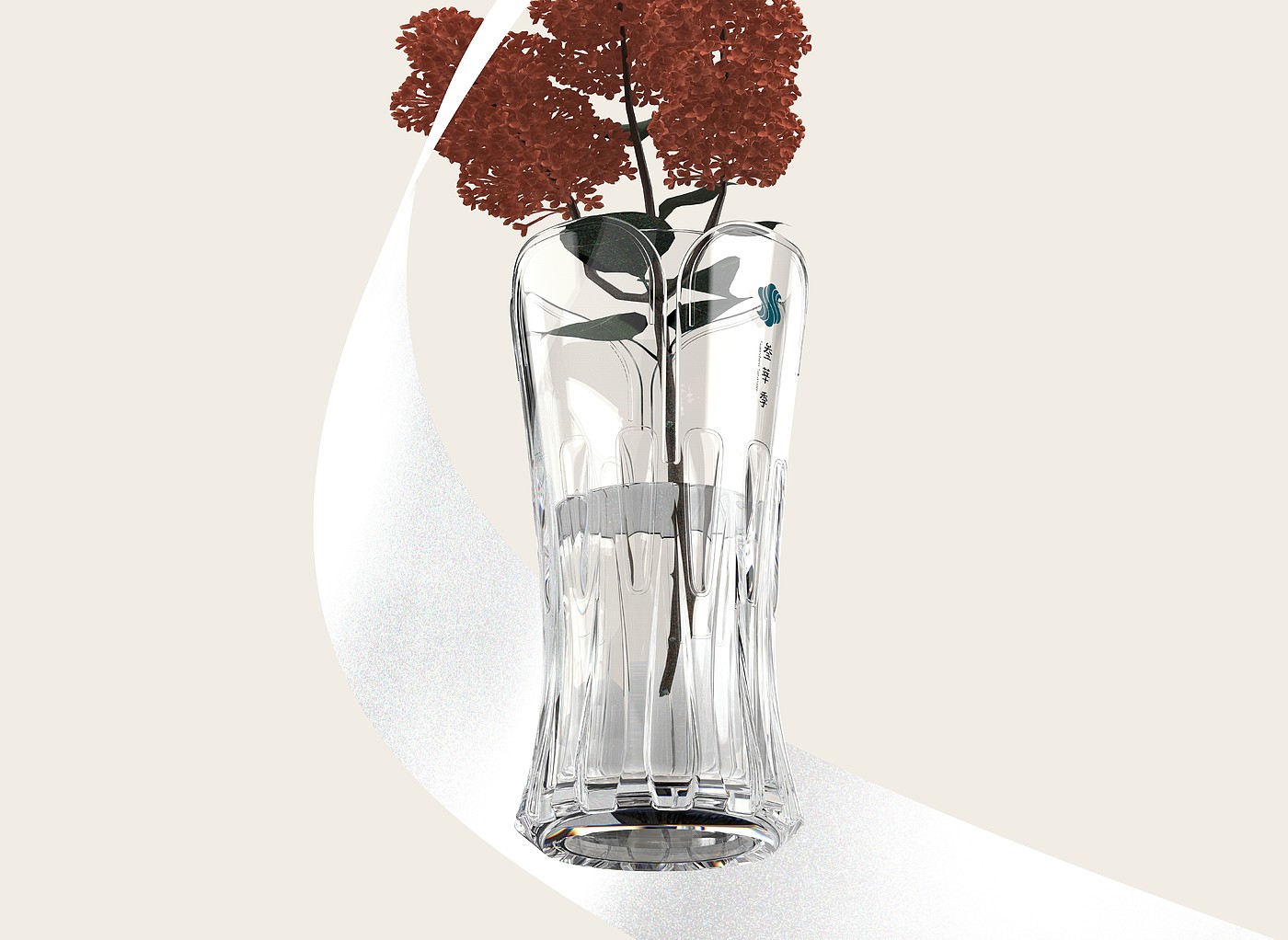 vase，Glass，Camellia，Hydroponic culture，