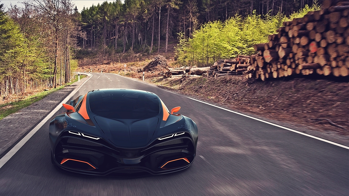 raven，Sports car，Oil sludge，Automatic design，