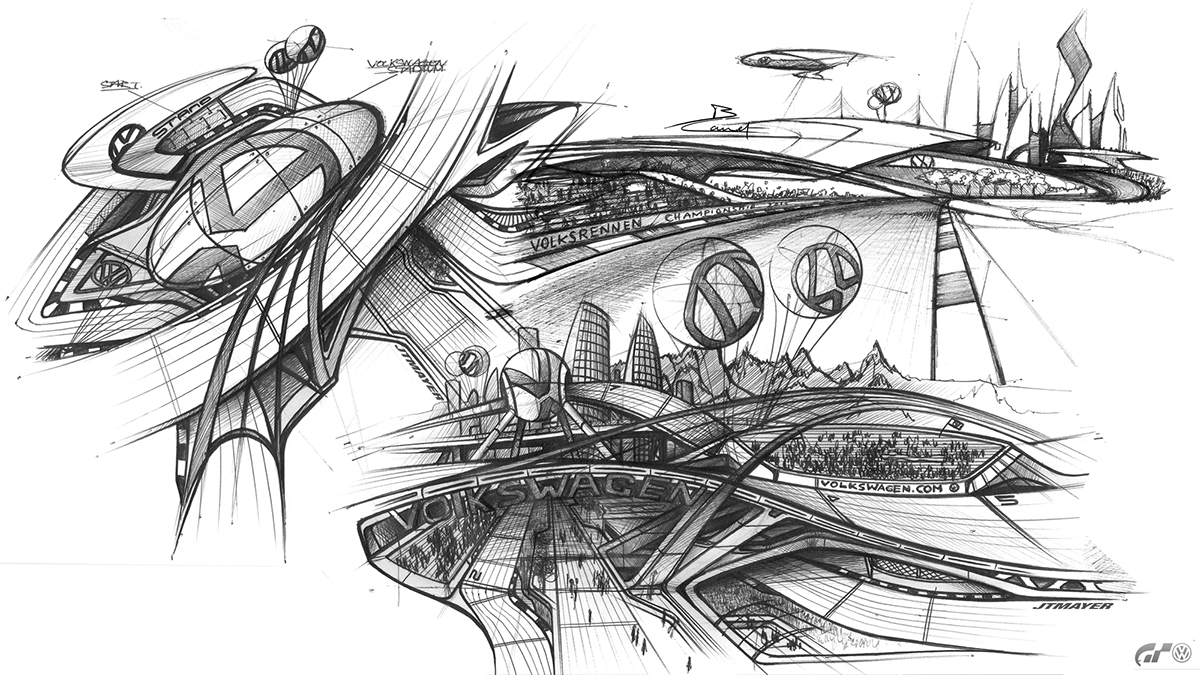 VOLKSWAGEN XE，Automatic design，sketch，Sports car，