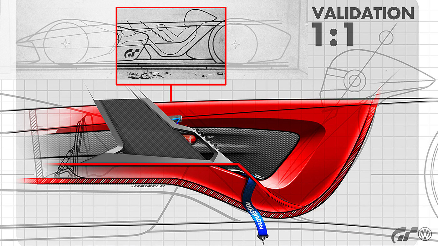 VOLKSWAGEN XE，自动化设计，草图，跑车，