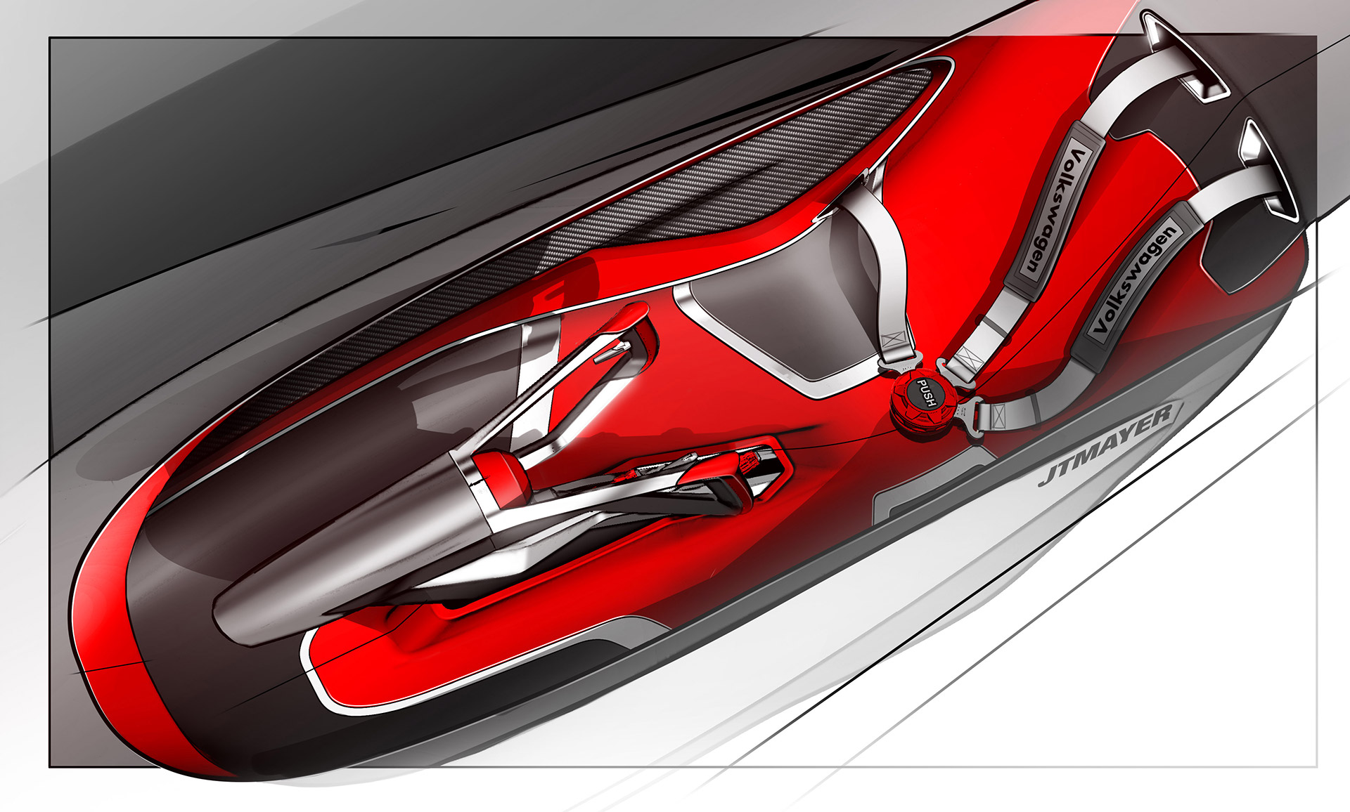 VOLKSWAGEN XE，Automatic design，sketch，Sports car，