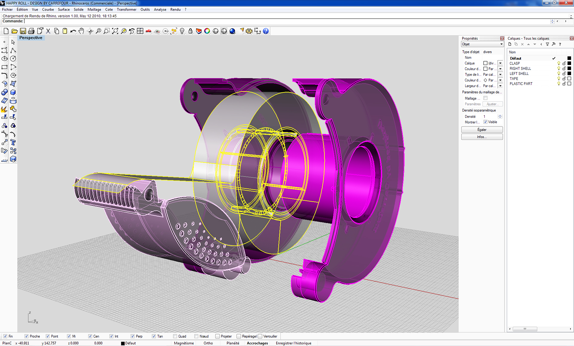 product design，Plastic，HAPPY ROLL，Tape box，