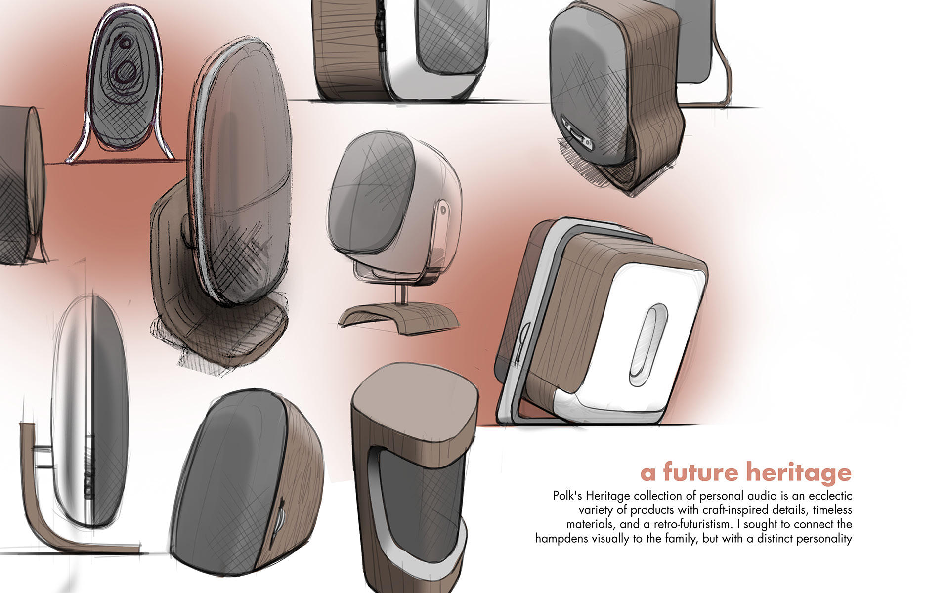 Hampden，product design，speaker，