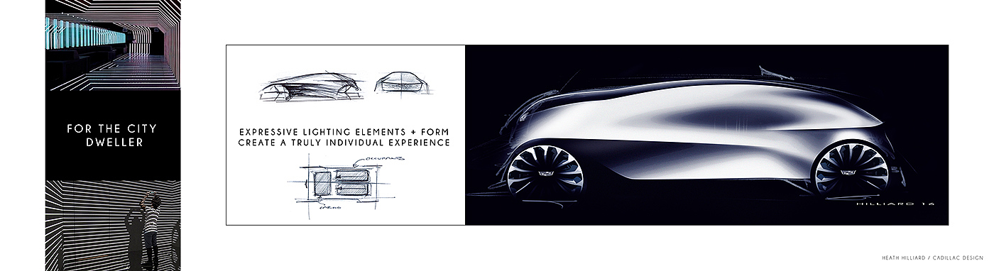 vehicle，Cadillac，Hand drawn，sketch，