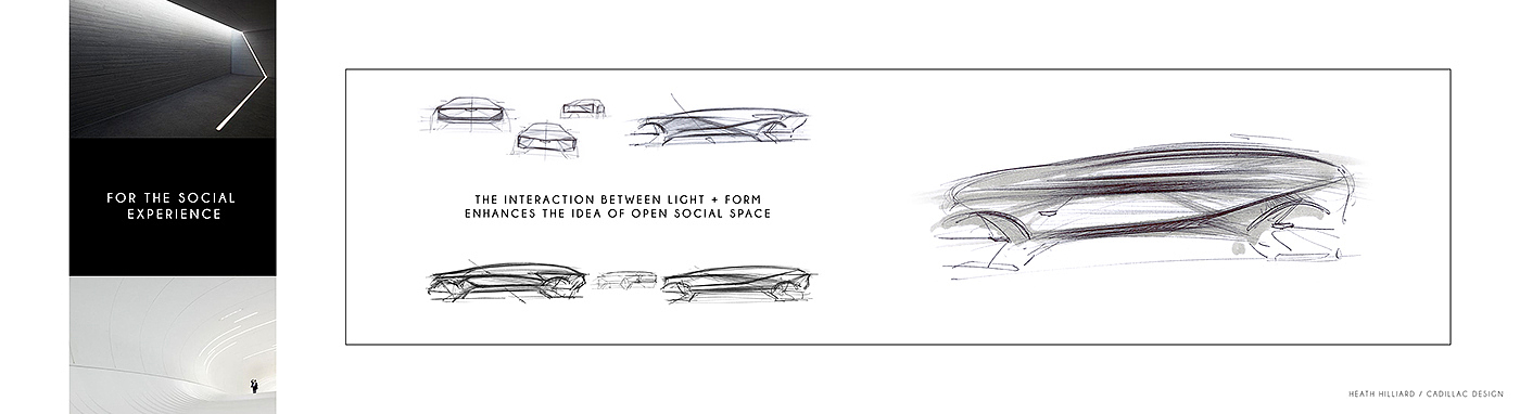 vehicle，Cadillac，Hand drawn，sketch，
