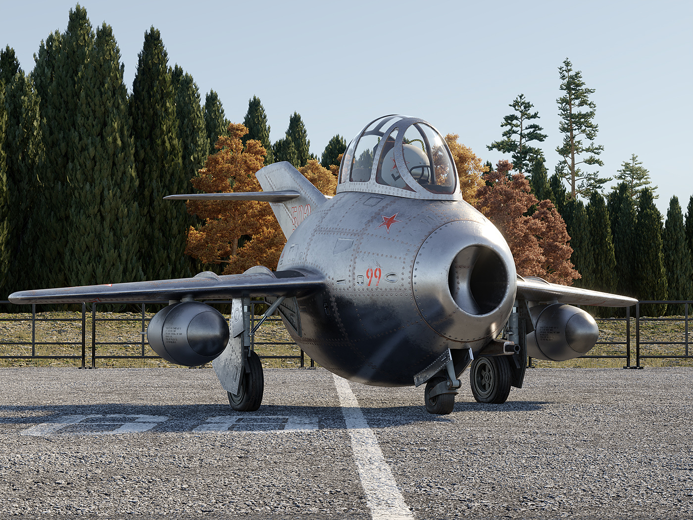 MIG，Fighter，Render，details，modeling，