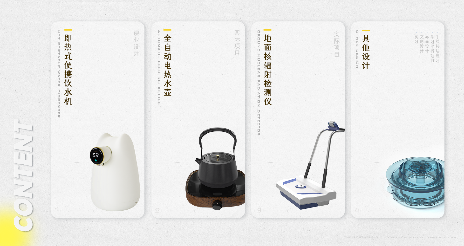 Collection of industrial design works，