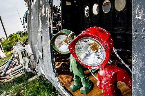 Iron Man，iron，Desk lamp，Metal，Make old，