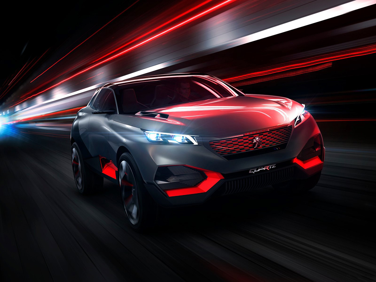 从流动的光影中幻化为车标志概念suv设计