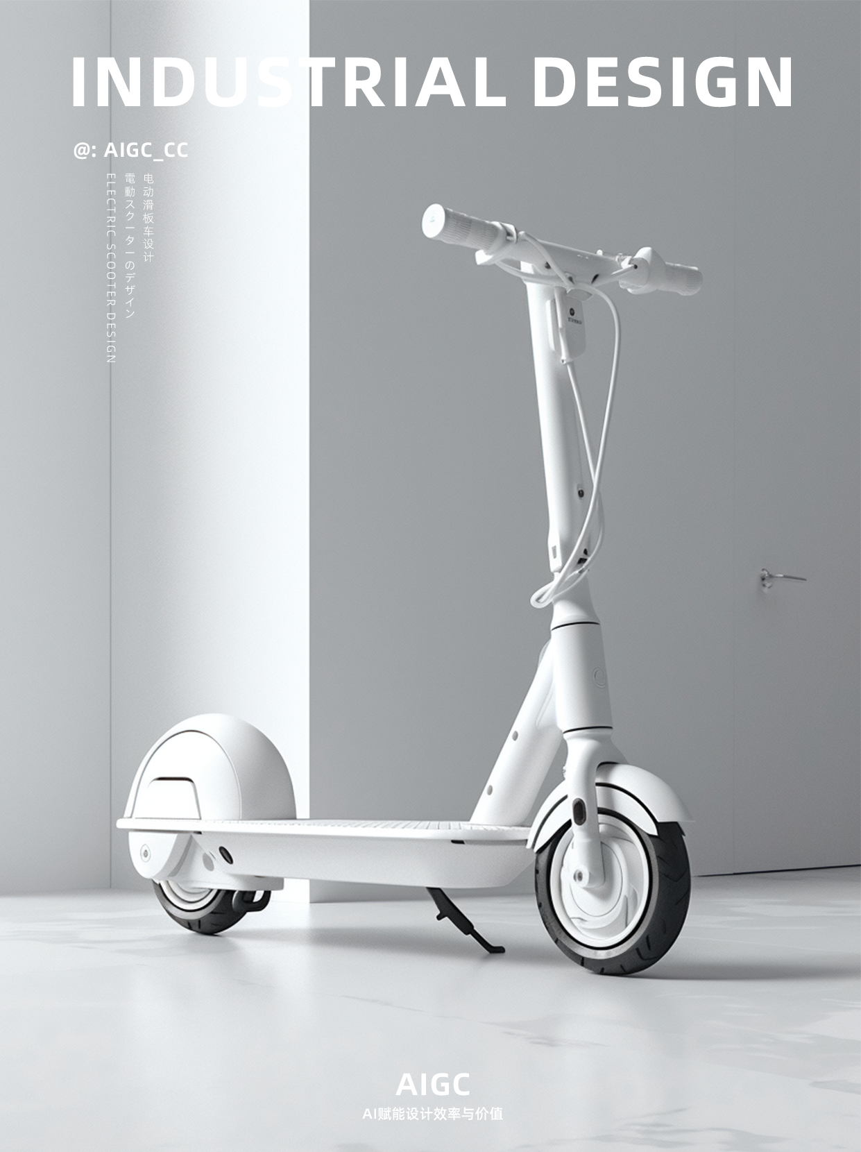# AI# Vehicle# Electric Scooter Appearance Design，