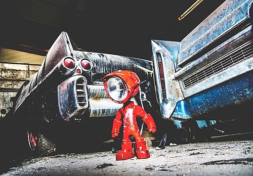 Iron Man，iron，Desk lamp，Metal，Make old，