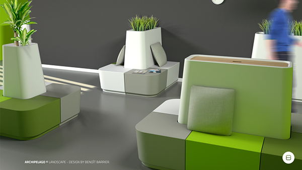 furniture，Home Furnishing，integrated，public space ，Botany，chair，