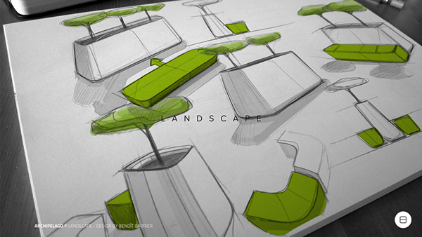 furniture，Home Furnishing，integrated，public space ，Botany，chair，