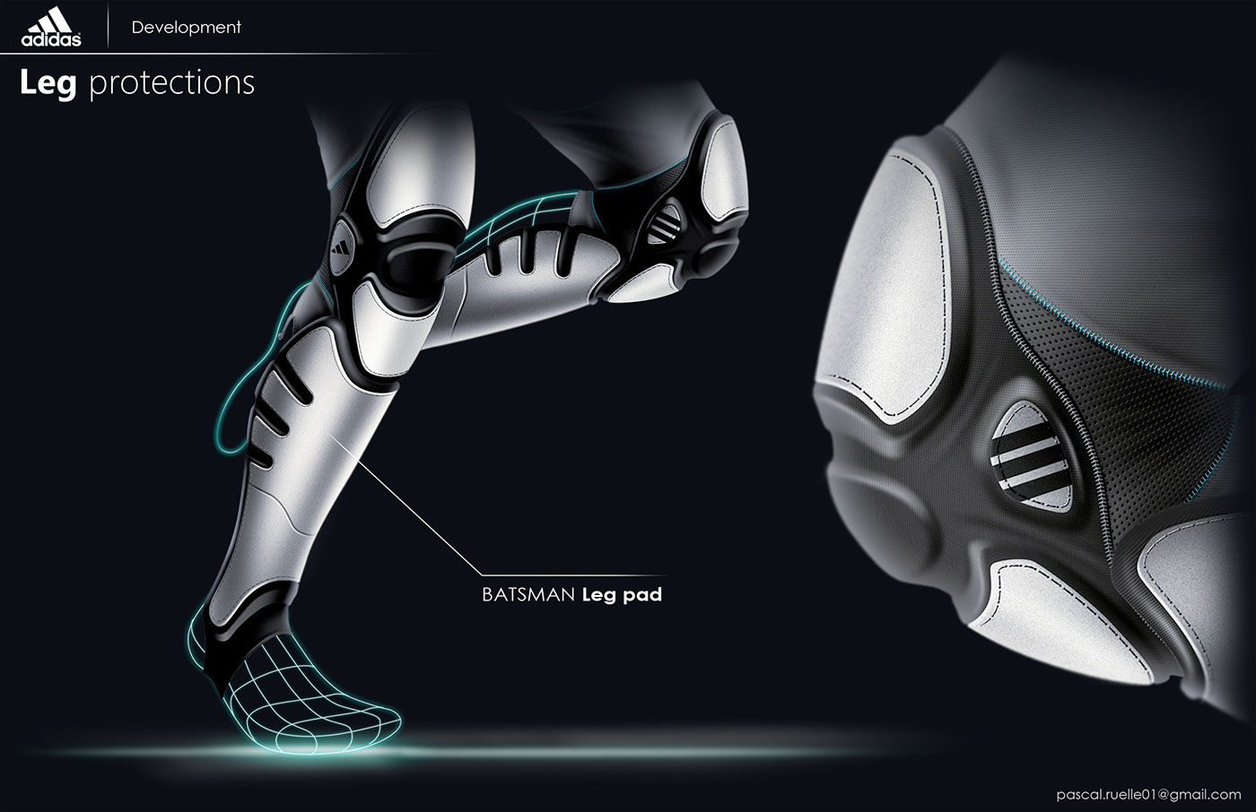Wearable ，Cricket，Adidas，conceptual design，motion，