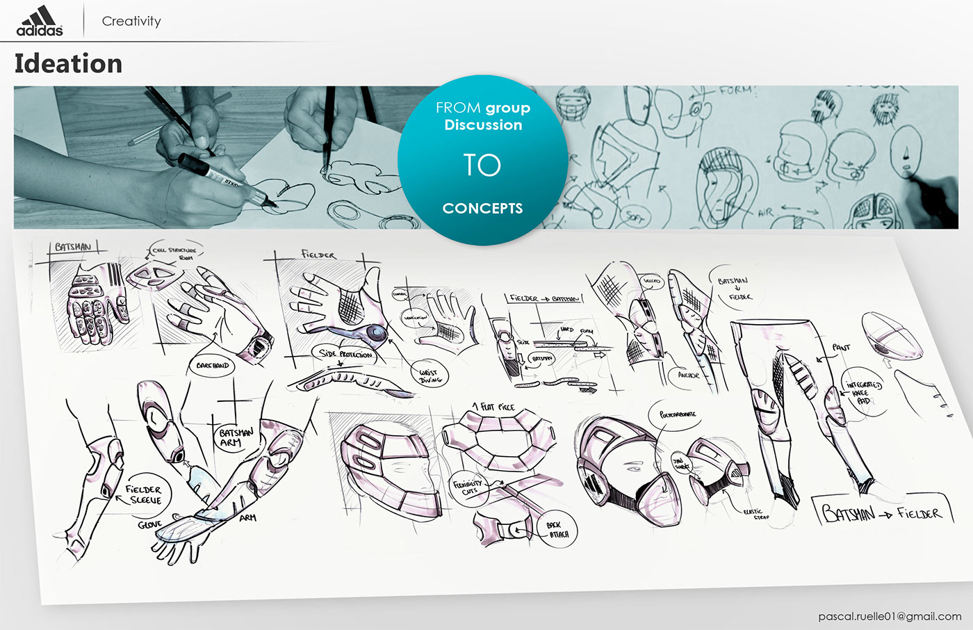 Wearable ，Cricket，Adidas，conceptual design，motion，