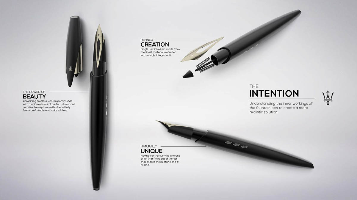 Neptune，Pen，product design，Office Supplies，