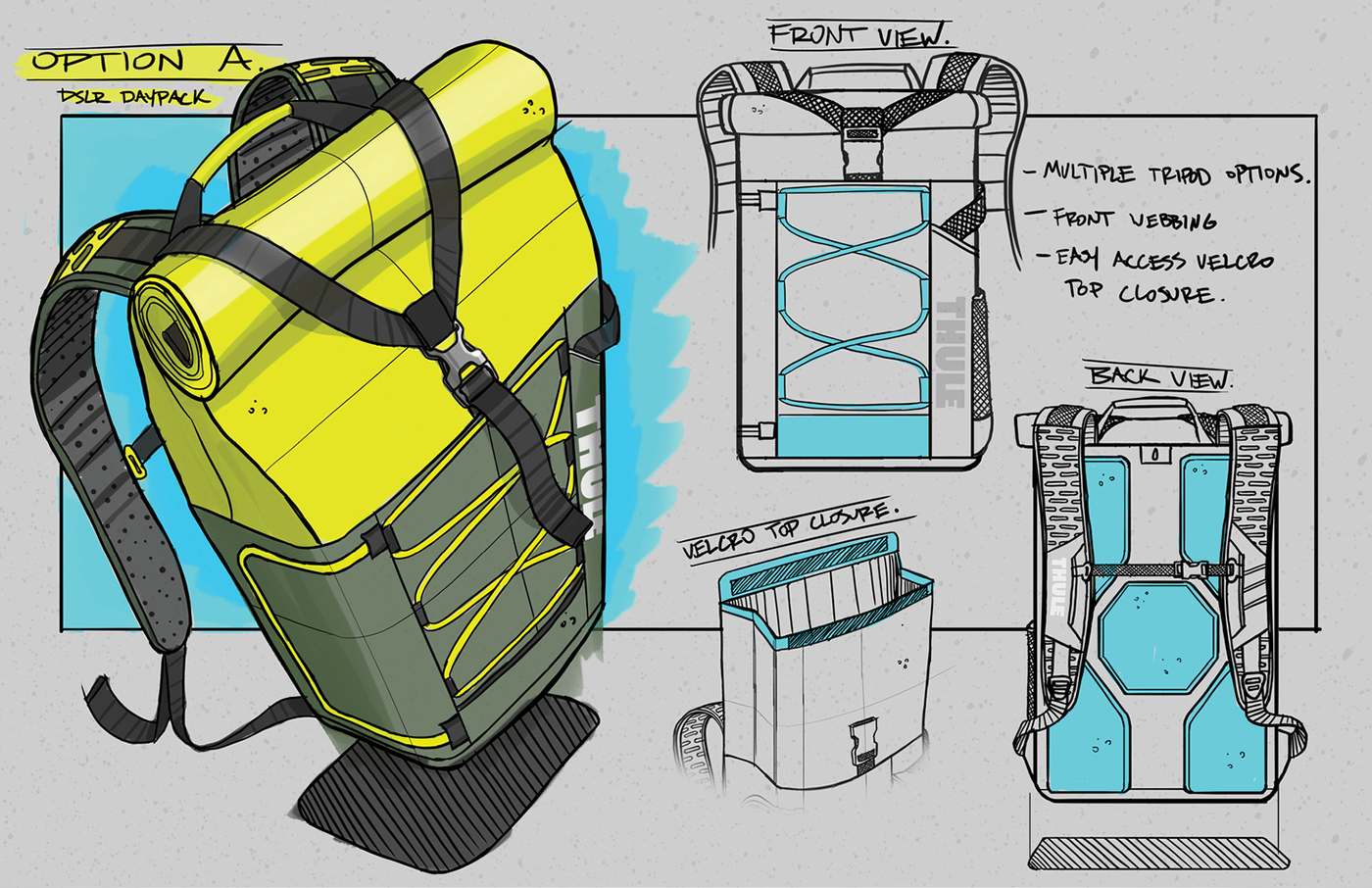 knapsack，fashion，DSLR，outdoors，on foot，Hand drawn，