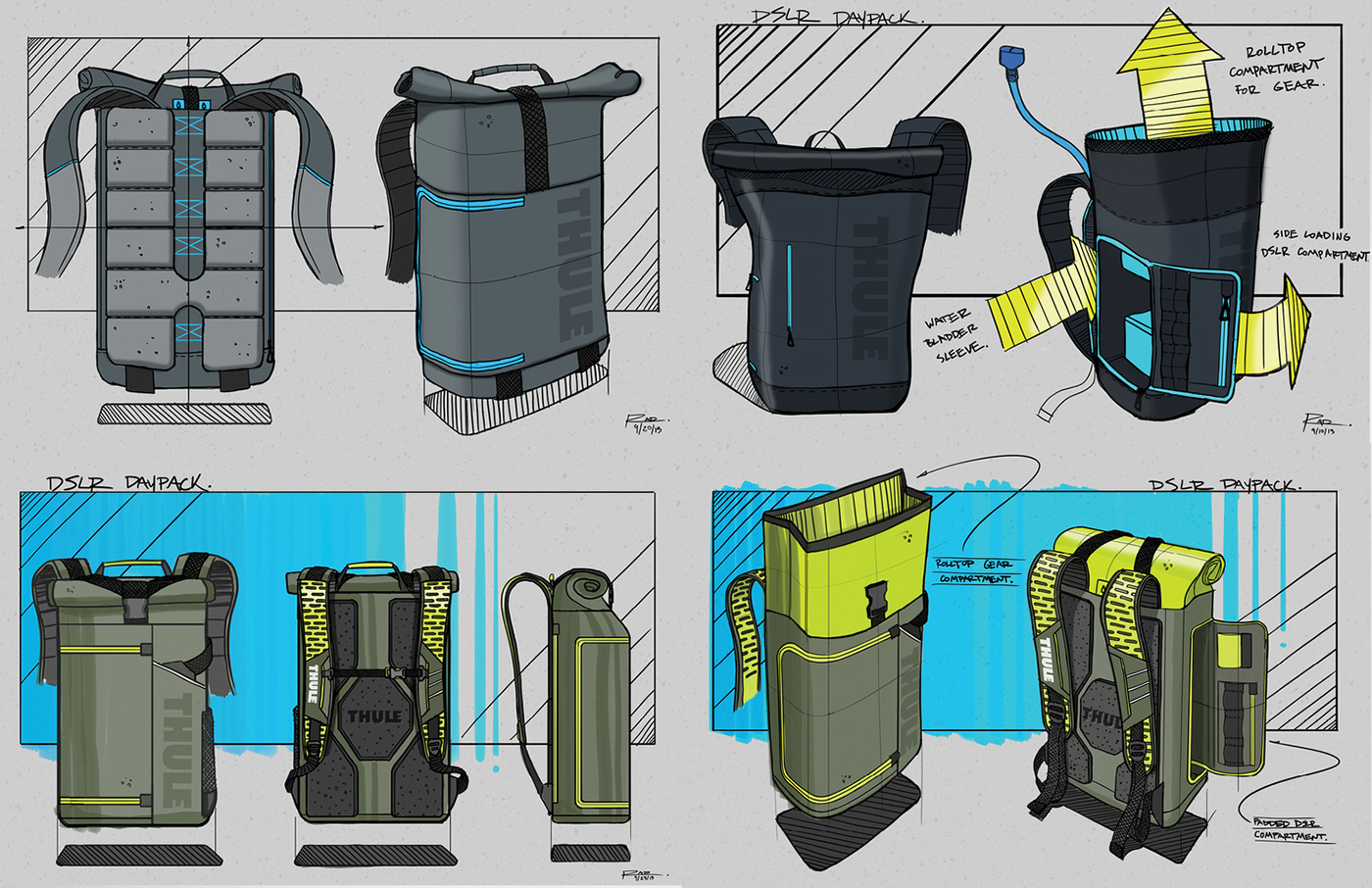 knapsack，fashion，DSLR，outdoors，on foot，Hand drawn，