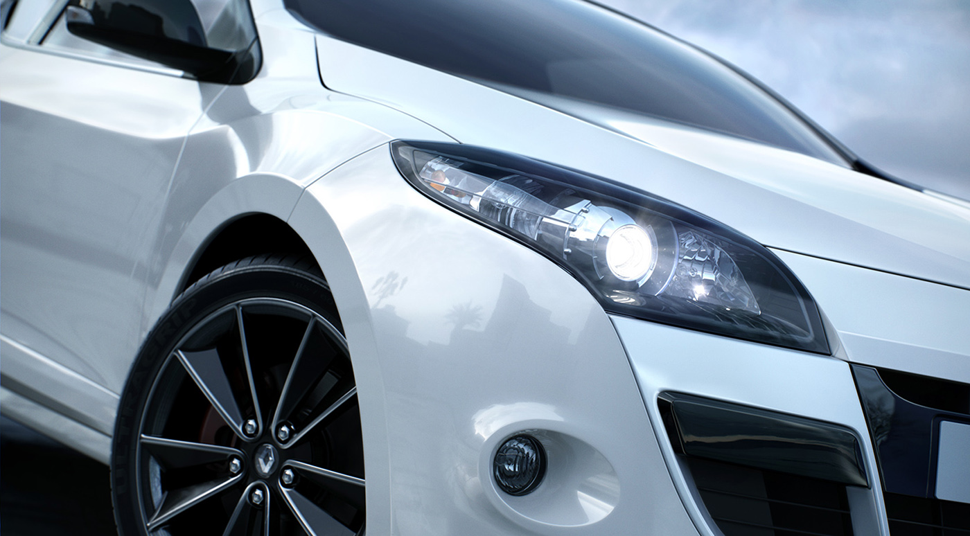 Renault Megane，Car，orange，white，